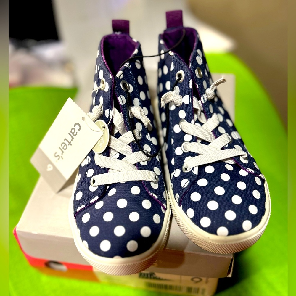 CARTER'S "ANGIE - SC"
TODDLER GIRL'S HIGH-TOP
CANVAS ELASTIC LACE
ATHLETIC SHOE